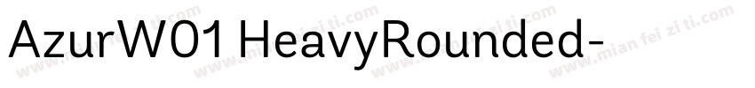AzurW01 HeavyRounded字体转换